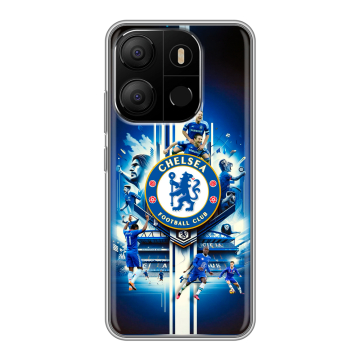 Силиконовый чехол на Tecno Pop 7 с принтом Chelsea Челси Силиконовый чехол на Tecno Pop 7 с принтом Chelsea Челси