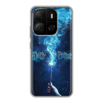 Силиконовый чехол на Tecno Pop 7 с принтом Harry Potter Гарри Поттер