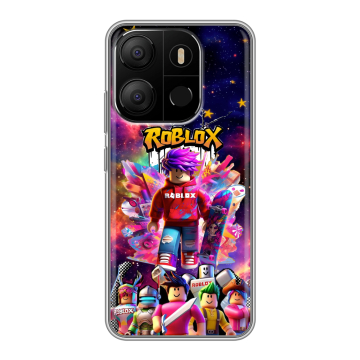 Силиконовый чехол на Tecno Pop 7 с принтом Roblox Роблокс Силиконовый чехол на Tecno Pop 7 с принтом Roblox Роблокс