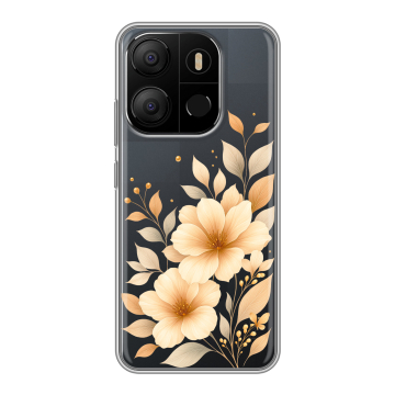 Силиконовый чехол на Tecno Pop 7 с принтом для девушки Силиконовый чехол на Tecno Pop 7 с принтом для девушки