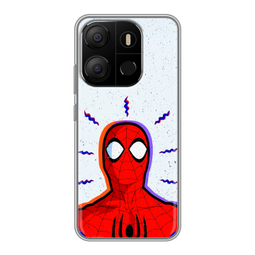 Силиконовый чехол на Tecno Pop 7 с принтом Spiderman Человек паук Силиконовый чехол на Tecno Pop 7 с принтом Spiderman Человек паук
