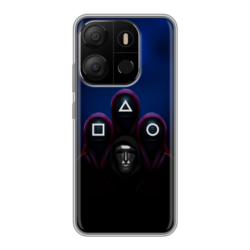 Силиконовый чехол на Tecno Pop 7 с принтом Игра Кальмара Силиконовый чехол на Tecno Pop 7 с принтом Игра Кальмара