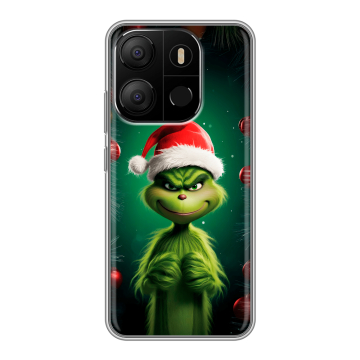 Силиконовый чехол на Tecno Pop 7 с принтом Гринч Новый год Рождество Силиконовый чехол на Tecno Pop 7 с принтом Гринч Новый год Рождество