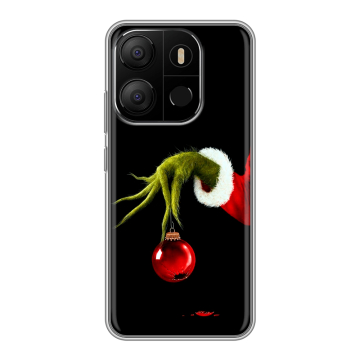 Силиконовый чехол на Tecno Pop 7 с принтом Новый год Гринч Силиконовый чехол на Tecno Pop 7 с принтом Новый год Гринч