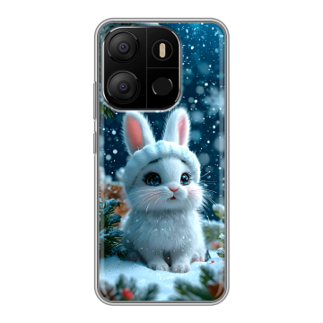 Силиконовый чехол на Tecno Pop 7 с принтом Новый год Силиконовый чехол на Tecno Pop 7 с принтом Новый год