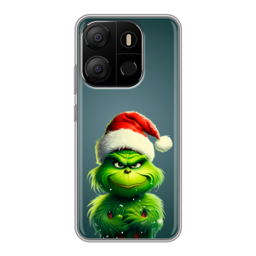 Силиконовый чехол на Tecno Pop 7 с принтом Новый год Силиконовый чехол на Tecno Pop 7 с принтом Новый год