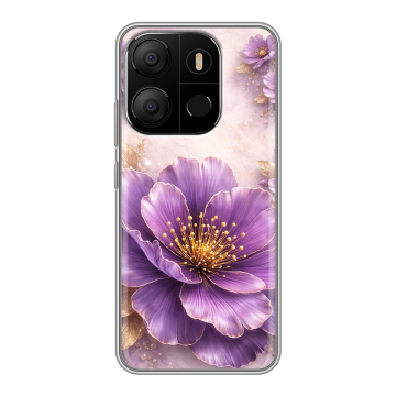 Силиконовый чехол на Tecno Pop 7 с принтом женский