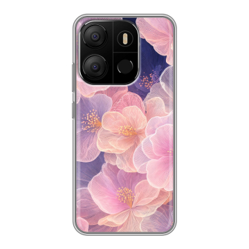Силиконовый чехол на Tecno Pop 7 с принтом женский Силиконовый чехол на Tecno Pop 7 с принтом женский