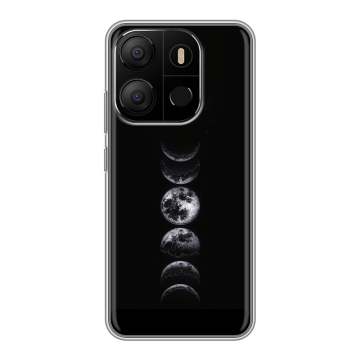 Силиконовый чехол на Tecno Pop 7 с принтом женский