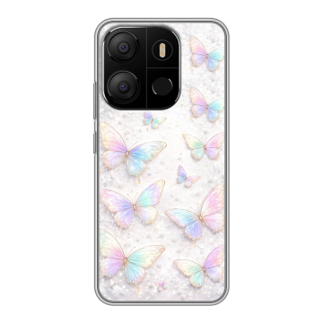 Силиконовый чехол на Tecno Pop 7 с принтом женский
