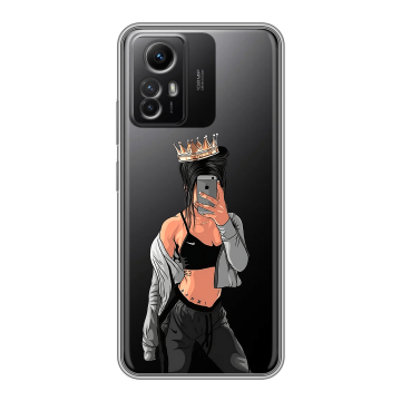 Силиконовый чехол на Xiaomi RedMi Note 12S с принтом Женские принты Силиконовый чехол на Xiaomi RedMi Note 12S с принтом Женские принты