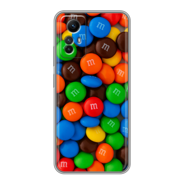 Силиконовый чехол на Xiaomi RedMi Note 12S с принтом Конфеты Силиконовый чехол на Xiaomi RedMi Note 12S с принтом Конфеты