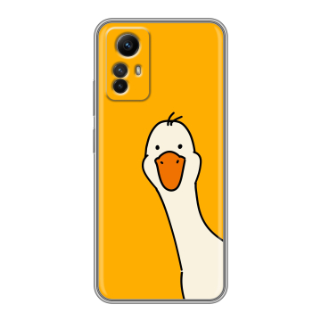 Силиконовый чехол на Xiaomi RedMi Note 12S с принтом Утка Силиконовый чехол на Xiaomi RedMi Note 12S с принтом Утка