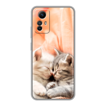 Силиконовый чехол на Xiaomi RedMi Note 12S с принтом Котята Силиконовый чехол на Xiaomi RedMi Note 12S с принтом Котята