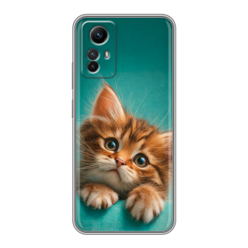 Силиконовый чехол на Xiaomi RedMi Note 12S с принтом котенок