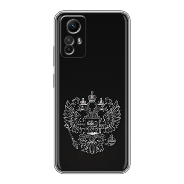 Силиконовый чехол на Xiaomi RedMi Note 12S с принтом Герб России Силиконовый чехол на Xiaomi RedMi Note 12S с принтом Герб России