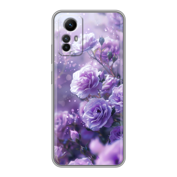 Силиконовый чехол на Xiaomi RedMi Note 12S с принтом Розы цветы