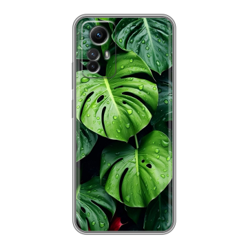 Силиконовый чехол на Xiaomi RedMi Note 12S с принтом Листья Силиконовый чехол на Xiaomi RedMi Note 12S с принтом Листья