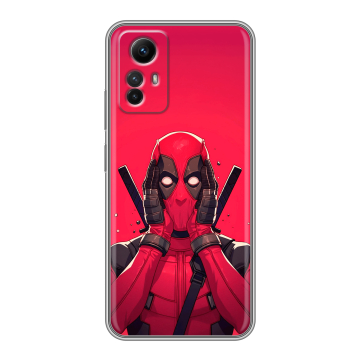 Силиконовый чехол на Xiaomi RedMi Note 12S с принтом Дедпул Deadpool Силиконовый чехол на Xiaomi RedMi Note 12S с принтом Дедпул Deadpool