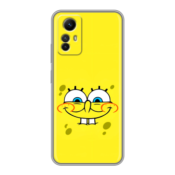 Силиконовый чехол на Xiaomi RedMi Note 12S с принтом спанчбоб спанч боб Силиконовый чехол на Xiaomi RedMi Note 12S с принтом спанчбоб спанч боб