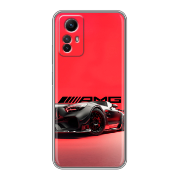 Силиконовый чехол на Xiaomi RedMi Note 12S с принтом Мерседес Mercedes AMG Силиконовый чехол на Xiaomi RedMi Note 12S с принтом Мерседес Mercedes AMG