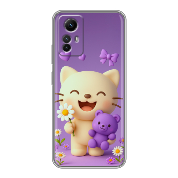 Силиконовый чехол на Xiaomi RedMi Note 12S с принтом для девочек Силиконовый чехол на Xiaomi RedMi Note 12S с принтом для девочек