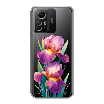 Силиконовый чехол на Xiaomi RedMi Note 12S с принтом Цветы орхидеи Силиконовый чехол на Xiaomi RedMi Note 12S с принтом Цветы орхидеи