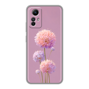 Силиконовый чехол на Xiaomi RedMi Note 12S с принтом Цветы Силиконовый чехол на Xiaomi RedMi Note 12S с принтом Цветы