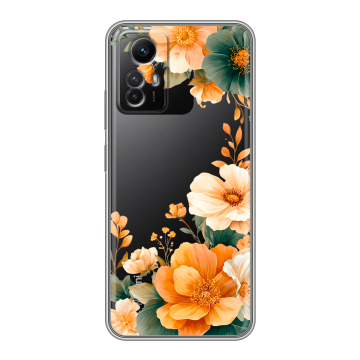 Силиконовый чехол на Xiaomi RedMi Note 12S с принтом Цветы принт Силиконовый чехол на Xiaomi RedMi Note 12S с принтом Цветы принт
