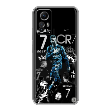 Силиконовый чехол на Xiaomi RedMi Note 12S с принтом Реал Роналдо Силиконовый чехол на Xiaomi RedMi Note 12S с принтом Реал Роналдо
