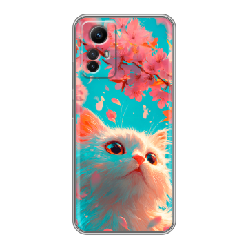 Силиконовый чехол на Xiaomi RedMi Note 12S с принтом Красивый кот Силиконовый чехол на Xiaomi RedMi Note 12S с принтом Красивый кот