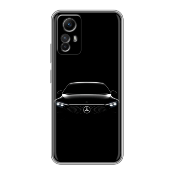 Силиконовый чехол на Xiaomi RedMi Note 12S с принтом Mercedes Мерседес