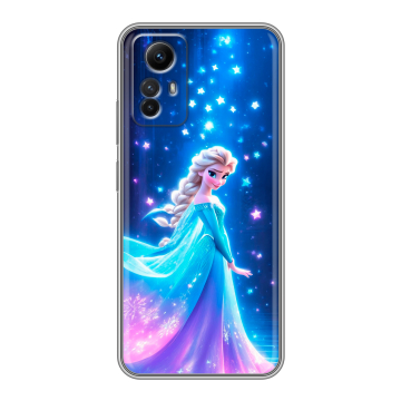Силиконовый чехол на Xiaomi RedMi Note 12S с принтом Холодное сердце Frozen
