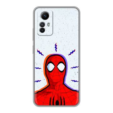 Силиконовый чехол на Xiaomi RedMi Note 12S с принтом Spiderman Человек паук Силиконовый чехол на Xiaomi RedMi Note 12S с принтом Spiderman Человек паук