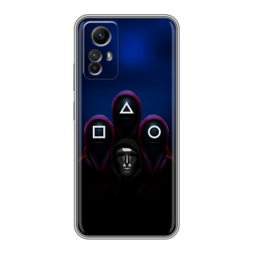 Силиконовый чехол на Xiaomi RedMi Note 12S с принтом Игра Кальмара Силиконовый чехол на Xiaomi RedMi Note 12S с принтом Игра Кальмара