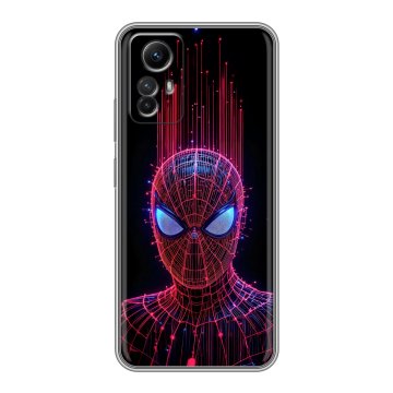 Силиконовый чехол на Xiaomi RedMi Note 12S с принтом Spiderman Человек паук Силиконовый чехол на Xiaomi RedMi Note 12S с принтом Spiderman Человек паук