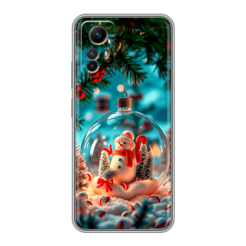 Силиконовый чехол на Xiaomi RedMi Note 12S с принтом Новый год Силиконовый чехол на Xiaomi RedMi Note 12S с принтом Новый год