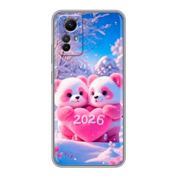 Силиконовый чехол на Xiaomi RedMi Note 12S с принтом Новый год Силиконовый чехол на Xiaomi RedMi Note 12S с принтом Новый год