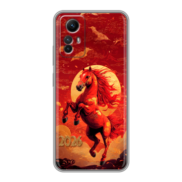 Силиконовый чехол на Xiaomi RedMi Note 12S с принтом Новый год Силиконовый чехол на Xiaomi RedMi Note 12S с принтом Новый год