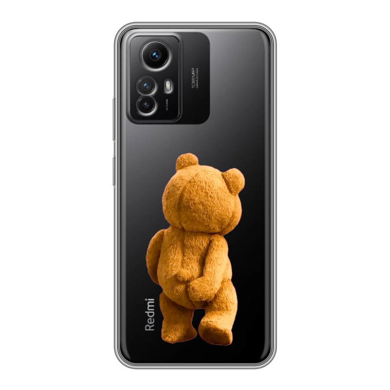 Силиконовый чехол на Xiaomi RedMi Note 12S с принтом Медведь Силиконовый чехол на Xiaomi RedMi Note 12S с принтом Медведь
