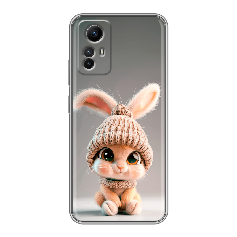 Силиконовый противоударный чехол на Xiaomi RedMi Note 12S с принтом Кролик Силиконовый противоударный чехол на Xiaomi RedMi Note 12S с принтом Кролик