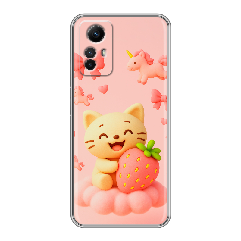 Силиконовый чехол на Xiaomi RedMi Note 12S с принтом для девочек Силиконовый чехол на Xiaomi RedMi Note 12S с принтом для девочек