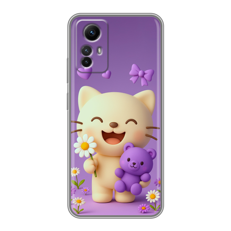 Силиконовый чехол на Xiaomi RedMi Note 12S с принтом для девочек Силиконовый чехол на Xiaomi RedMi Note 12S с принтом для девочек
