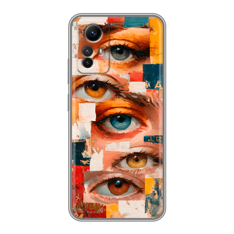 Силиконовый чехол на Xiaomi RedMi Note 12S с принтом Модный принт Силиконовый чехол на Xiaomi RedMi Note 12S с принтом Модный принт