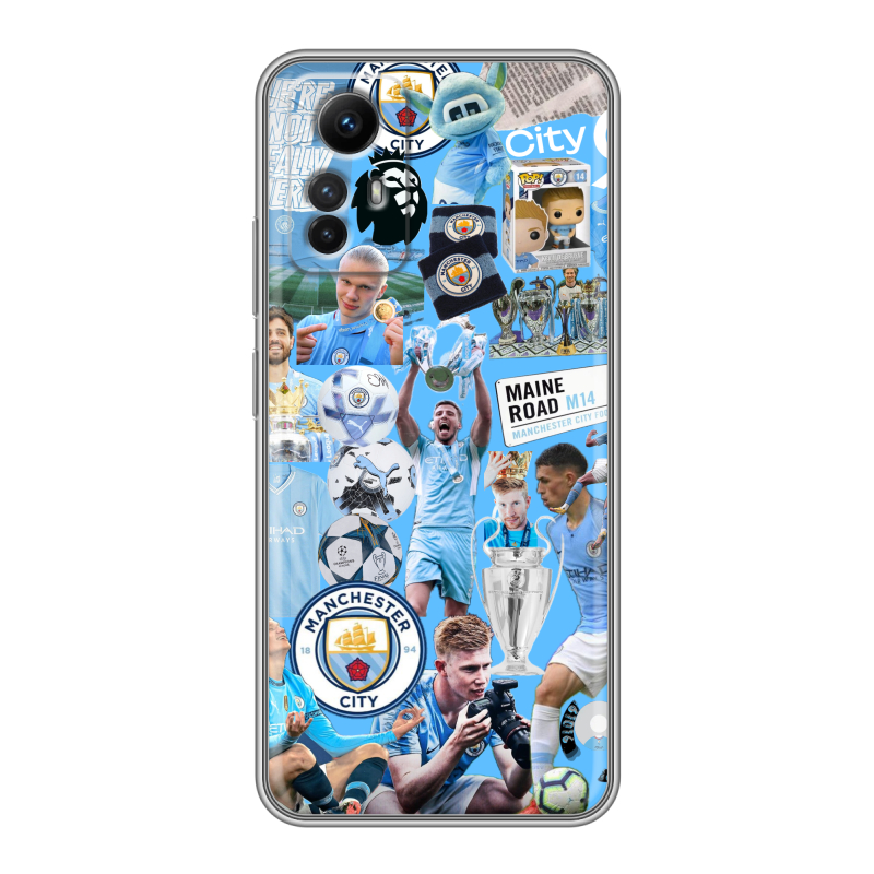 Силиконовый противоударный чехол на Xiaomi RedMi Note 12S с принтом Man City Манчестер Сити Силиконовый противоударный чехол на Xiaomi RedMi Note 12S с принтом Man City Манчестер Сити