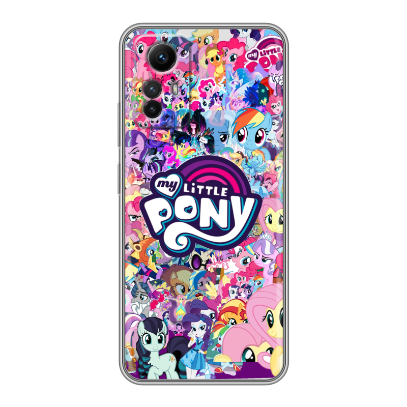 Силиконовый чехол на Xiaomi RedMi Note 12S с принтом My little pony Дружба чудо Силиконовый чехол на Xiaomi RedMi Note 12S с принтом My little pony Дружба чудо