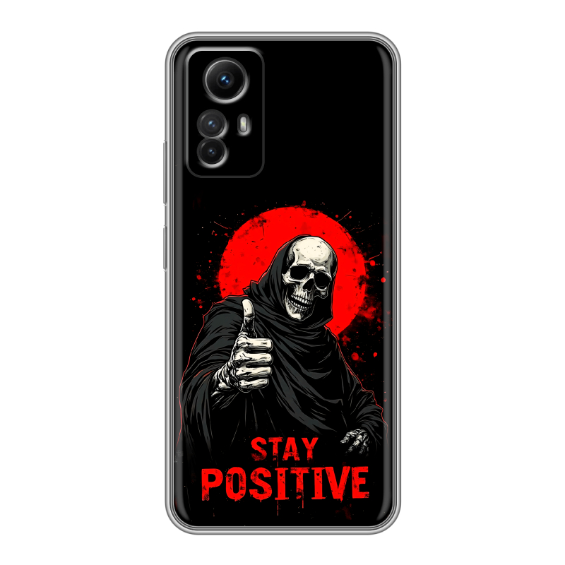 Силиконовый чехол на Xiaomi RedMi Note 12S с принтом смешной скелет Силиконовый чехол на Xiaomi RedMi Note 12S с принтом смешной скелет