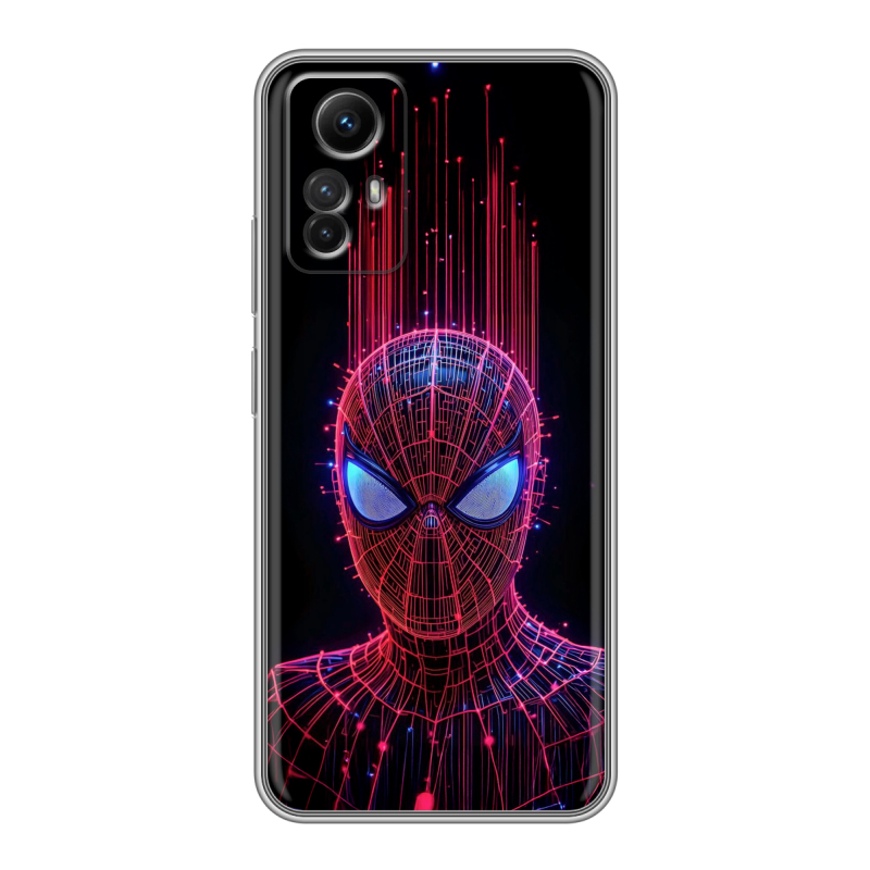 Силиконовый чехол на Xiaomi RedMi Note 12S с принтом Spiderman Человек паук Силиконовый чехол на Xiaomi RedMi Note 12S с принтом Spiderman Человек паук