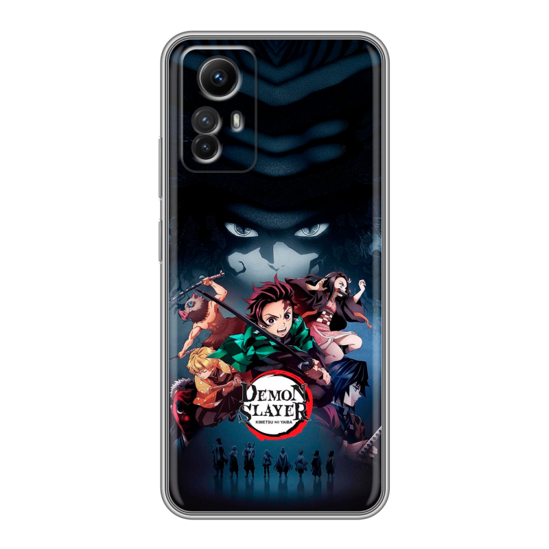 Силиконовый чехол на Xiaomi RedMi Note 12S с принтом Demon Slayer Клинок рассекающий демонов Силиконовый чехол на Xiaomi RedMi Note 12S с принтом Demon Slayer Клинок рассекающий демонов