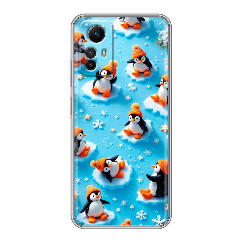 Силиконовый чехол на Xiaomi RedMi Note 12S с принтом Новый год Силиконовый чехол на Xiaomi RedMi Note 12S с принтом Новый год